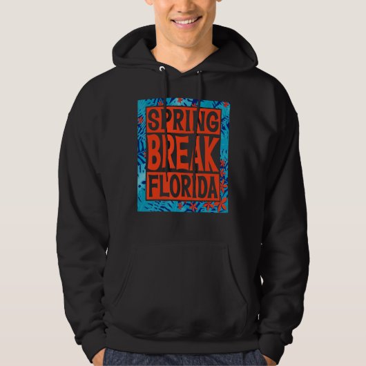 Spring Break Senior Class Student School Trip Flor Hoodie (Voorkant)