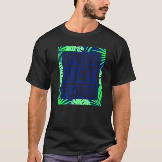 Spring Break Senior Class Student School Trip Flor T-shirt (Voorkant)