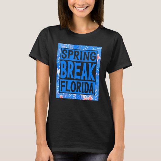 Spring Break Senior Class Student School Trip Flor T-shirt (Voorkant)