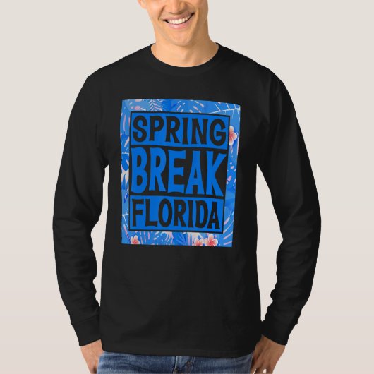 Spring Break Senior Class Student School Trip Flor T-shirt (Voorkant)