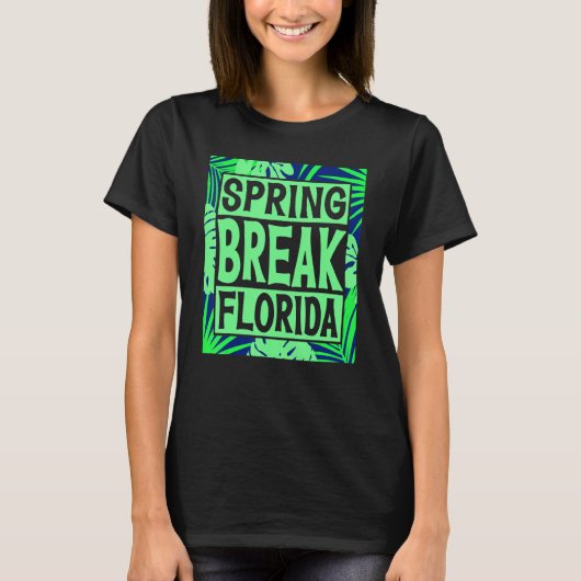 Spring Break Senior Class Student School Trip Flor T-shirt (Voorkant)