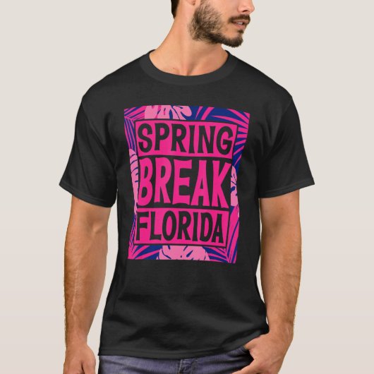 Spring Break Senior Class Student School Trip Flor T-shirt (Voorkant)