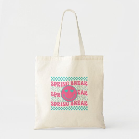 Spring Break Smiley Design Tote Bag (Voorkant)