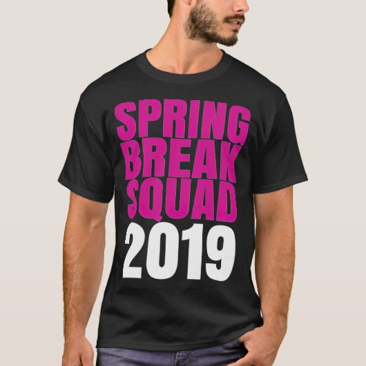 Spring Break Squad 2019 african back - T-shirt (Voorkant)
