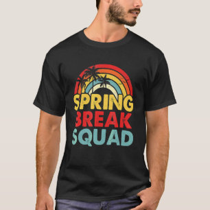 Spring Break Squad 2021 Retro Sunset Match T-shirt