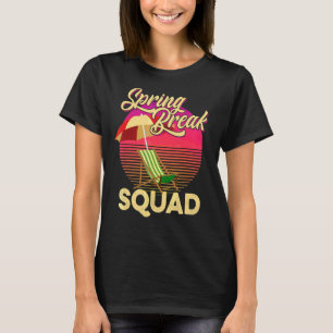 Spring Break Squad 2022 Retro Spring Break Beach S T-shirt
