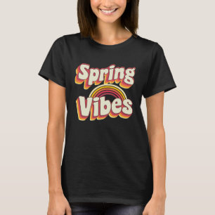 Spring break vibes Strand Kleurrijke retro Spring T-shirt