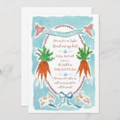 Spring Brunch Invitation Digitale Download Sjabloo Kaart (Voorkant / Achterkant)