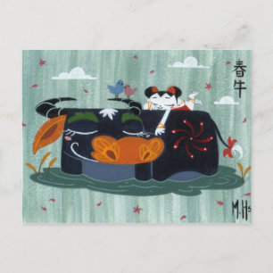 Spring Buffalo Briefkaart