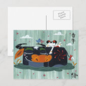 Spring Buffalo Briefkaart (Voorkant / Achterkant)