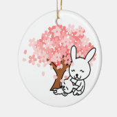 Spring Bunnies Ornament Round (Links)