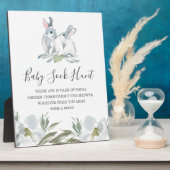 Spring Bunny Baby shower Games Plaque Fotoplaat (Zijkant)