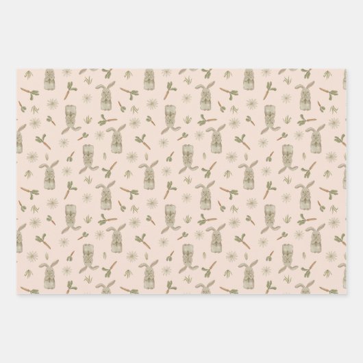 Spring Bunny Inpakpapier Vel (Voorkant)