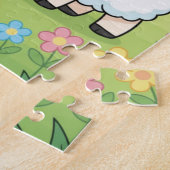 Spring Bunny Kids Puzzle | Bunny Lamb Chick Educat Legpuzzel (Zijkant)