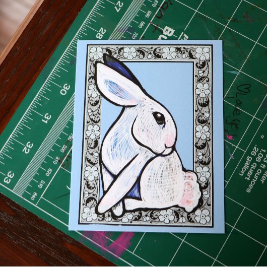 Spring Bunny Konijn Pasen Ostara Briefkaart