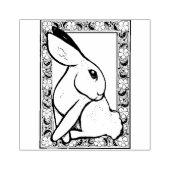 Spring Bunny Konijn Pasen Ostara Rubberstempel (Afrduk)