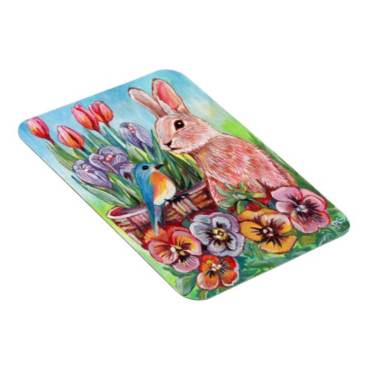 Spring Bunny Magneet (Rechterzijde)