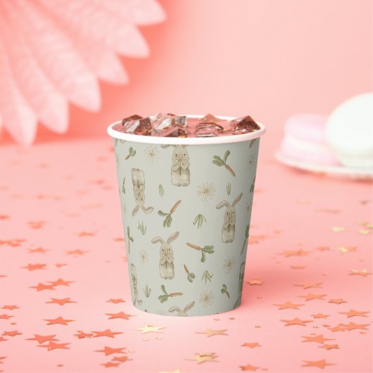 Spring Bunny Paper Cups Papieren Bekers (Insitu)