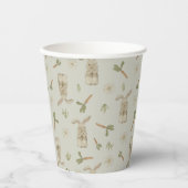 Spring Bunny Paper Cups Papieren Bekers (Voorkant)