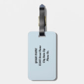 Spring Bunny Rabbits Forest Floral Bagagelabel (Achterkant verticaal)