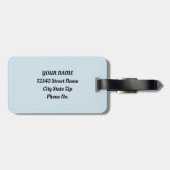 Spring Bunny Rabbits Forest Floral Bagagelabel (Achterkant horizontaal)