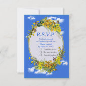 Spring Buttercup Bloemen RSVP Kaartje (Voorkant)
