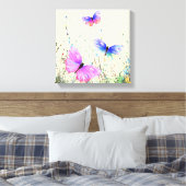 Spring Butterflies Canvas (Insitu (Slaapkamer))