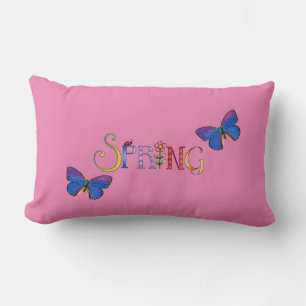 Spring Butterflies Lumbar Pillow Kussen