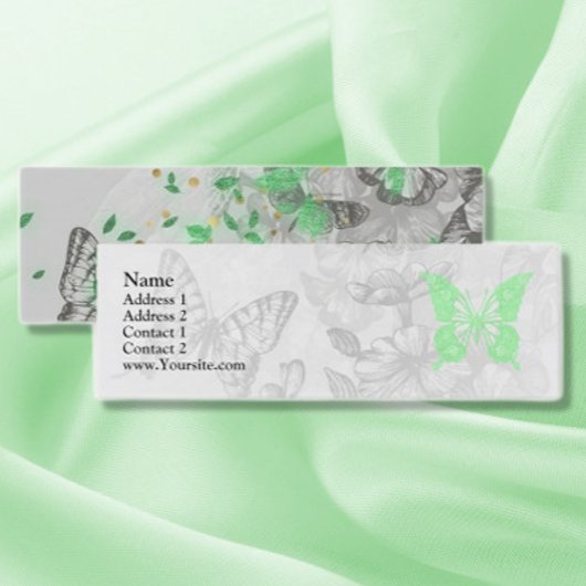 Spring Butterflies Mini Visitekaartje