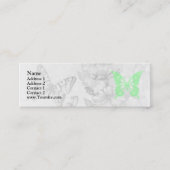 Spring Butterflies Mini Visitekaartje (Voorkant)