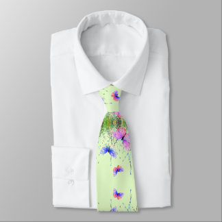 Spring Butterflies Neck Tie Stropdas