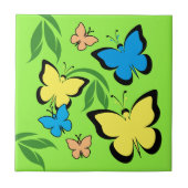 Spring Butterflies Patroon Tegeltje (Voorkant)