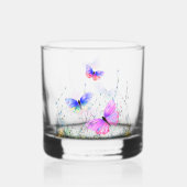Spring Butterflies Whisky Glas (Voorkant)