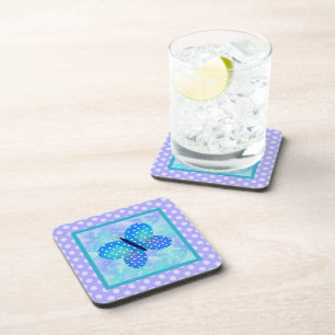 Spring Butterfly en Polka-stippen Onderzetter Set