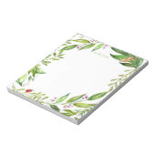 Spring Butterfly Garden | Voeg je eigen monogram t Notitieblok (Gedraaid)