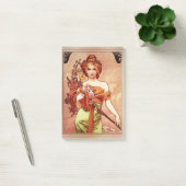 Spring c1900 Top Two Thirds by Alphonse Mucha Post-it® Notes (Kantoor)