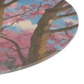 Spring Canopy – Bloesemboom & Blauwe Hemel Schilde Snijplank (Hoek)