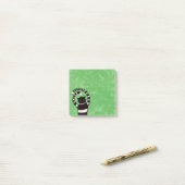 Spring Cat Lover Evil Kat Green Post-it® Notes (Op bureau)