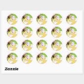 Spring Celebration Picnic Ronde Sticker (Vel)