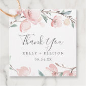 Spring Cherry Blossom Bedankt Bedankjes Labels (Voorkant)