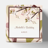 Spring Cherry Blossom Birthday Favor Box Bedankdoosjes (Bovenkant)