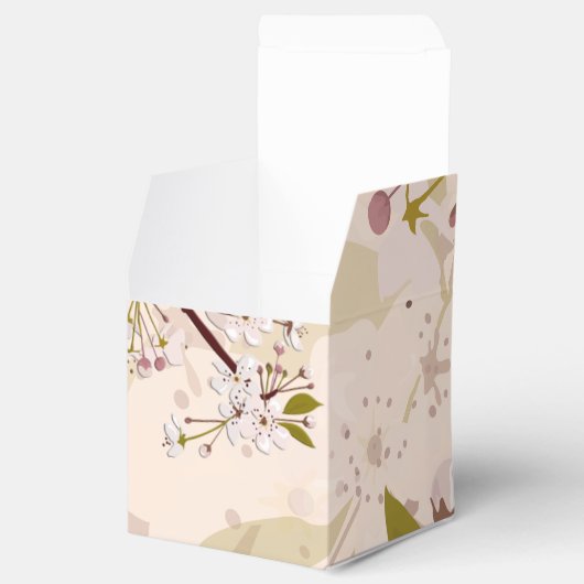 Spring Cherry Blossom Birthday Favor Box Bedankdoosjes (Geopend)