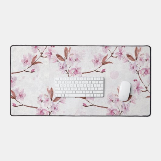 Spring Cherry Blossom Branches Bureaumat (Keyboard & Muis)