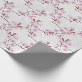 Spring Cherry Blossom Branches Cadeaupapier (Hoek)