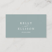 Spring Cherry Blossom Flat Wedding Plaatskaartje (Achterkant)