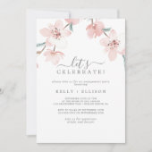 Spring Cherry Blossom Let's Celebrate Kaart (Voorkant)