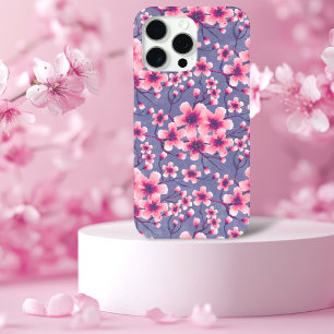 Spring Cherry Blossom lila iPhone 16 Hoesje