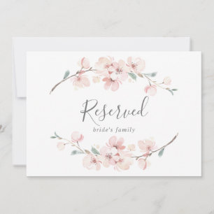 Spring Cherry Blossom Reserved Sign
