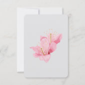 Spring cherry blossom RSVP-kaart Kaart (Achterkant)