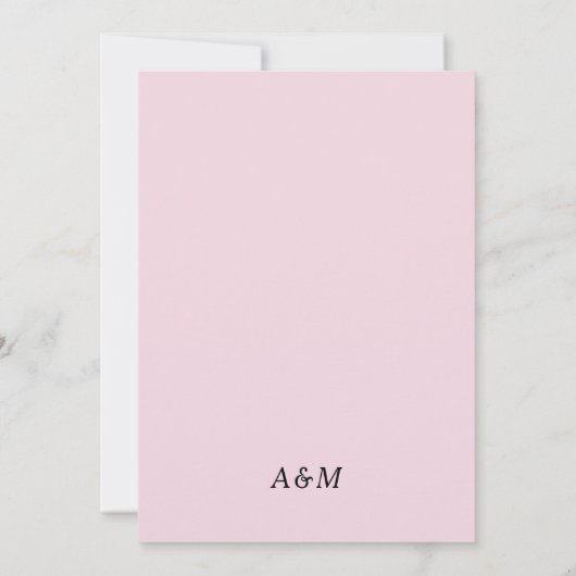 Spring Cherry Blossom Wedding Invitation Kaart (Achterkant)